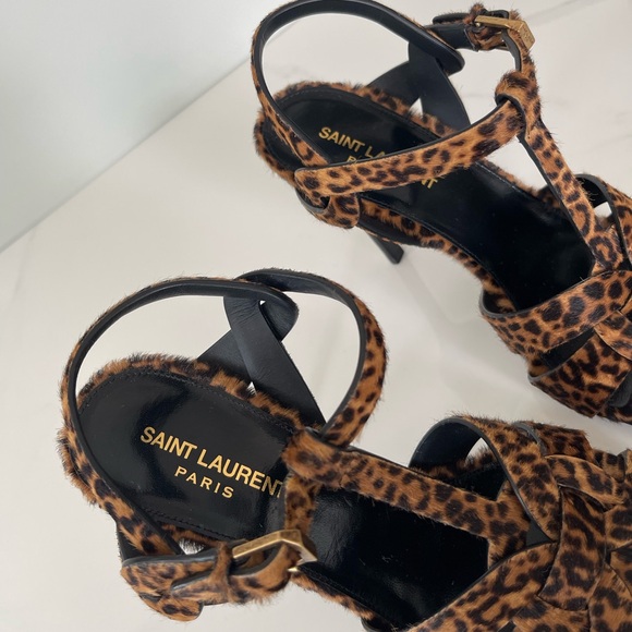 NEW AUTHENTIC SAINT LAURENT TRIBUTE SANDALS - Picture 13 of 16